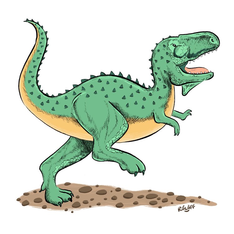 Kryptops dinosoaur illustration by Sheri Roloff